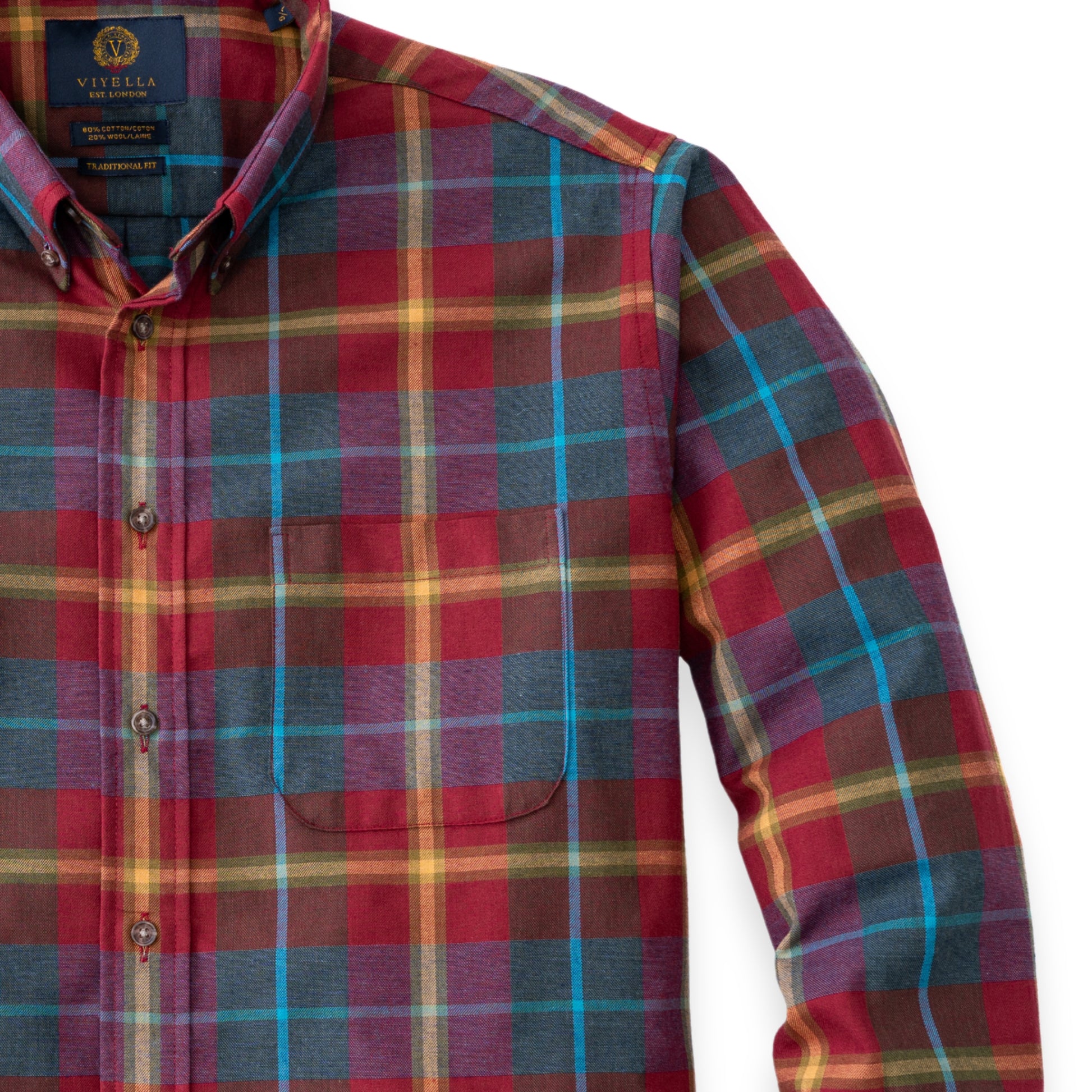 Men's Fall Plaid Viyella Shirt