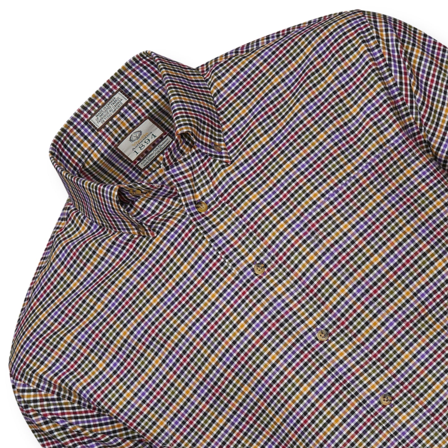 Men's Multi Fine Check Luxury Blend Viyella Shirt