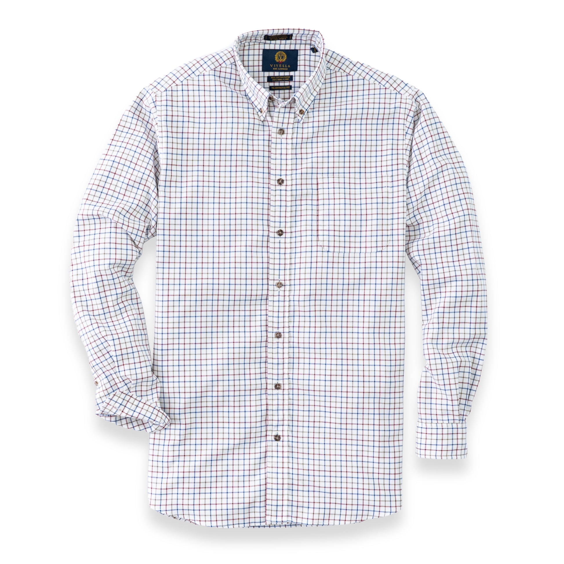 Men's Muted Multi Tattersall Viyella Shirt