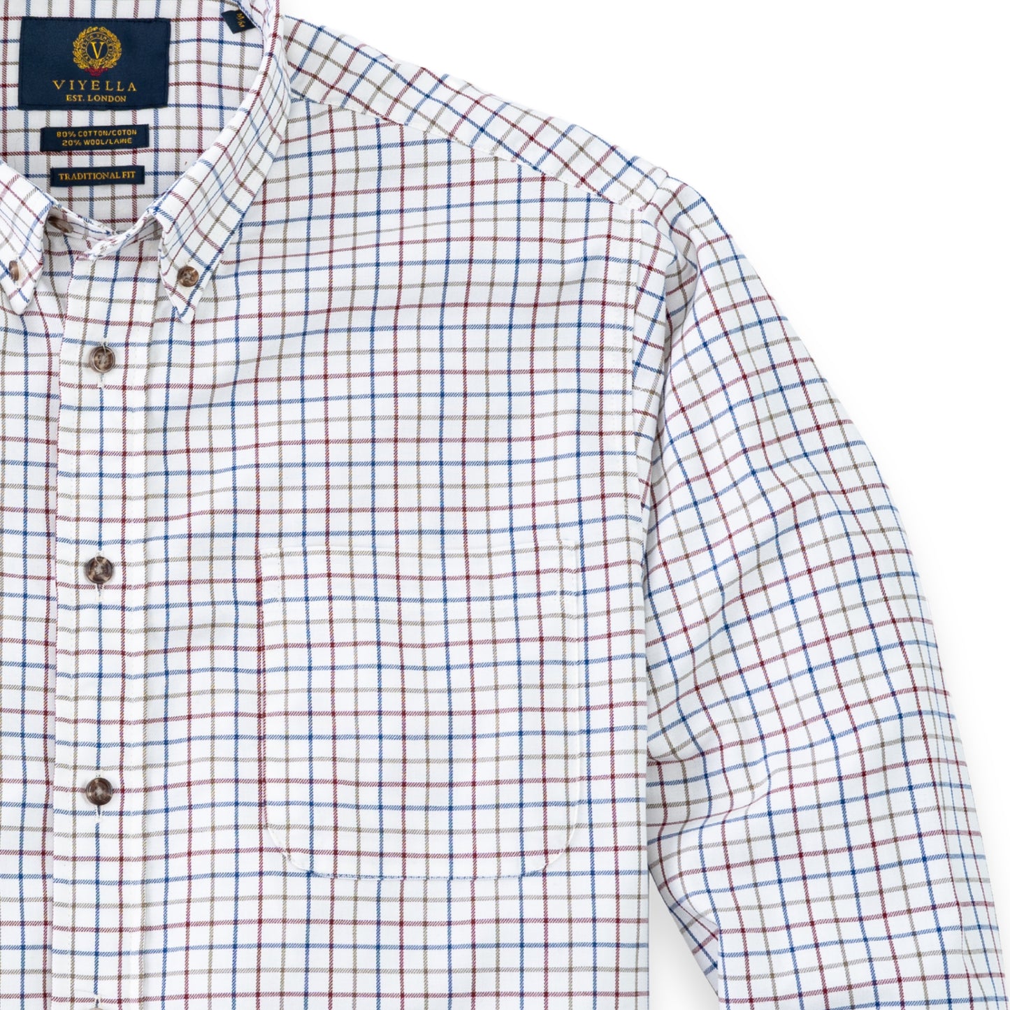 Men's Muted Multi Tattersall Viyella Shirt