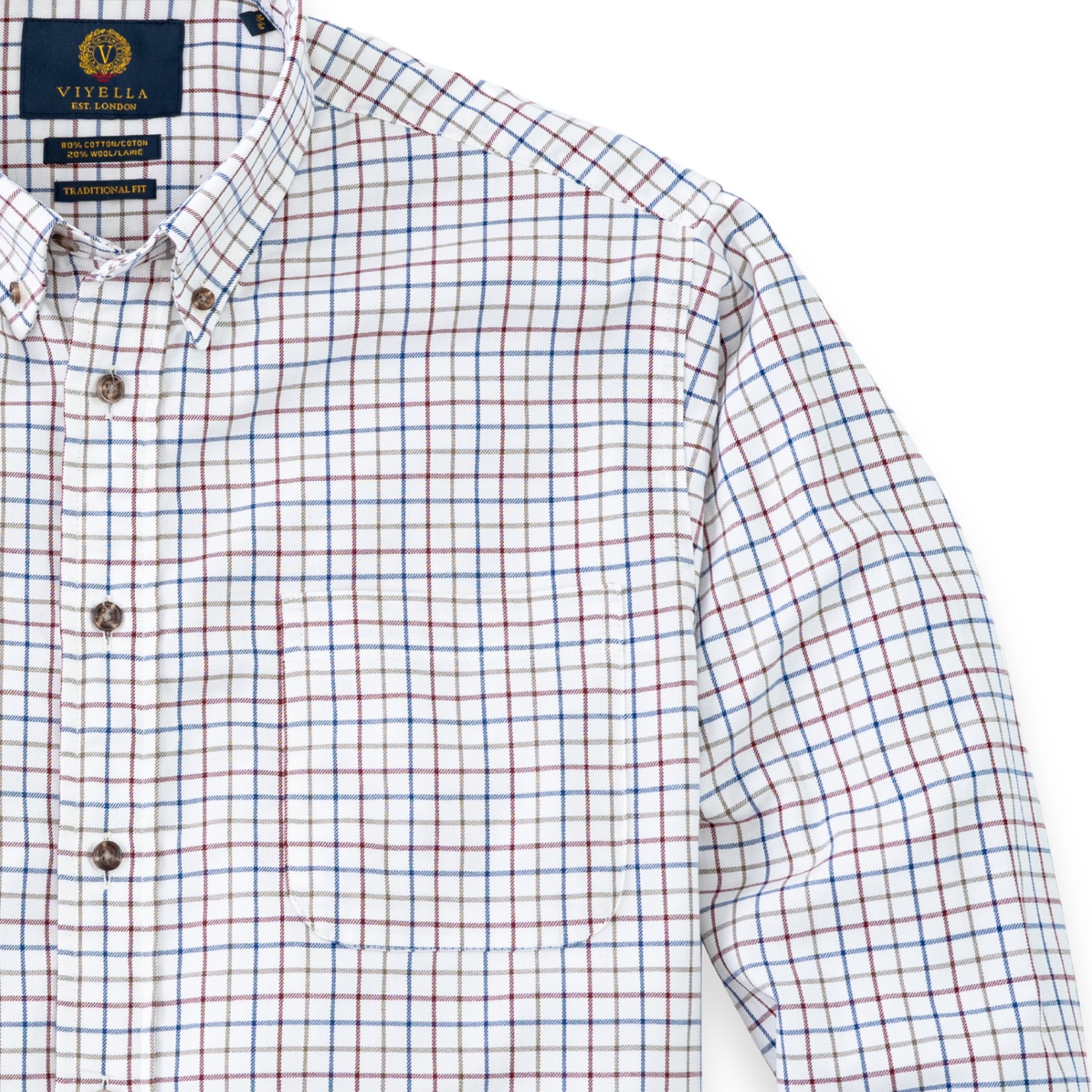 Men's Muted Multi Tattersall Viyella Shirt