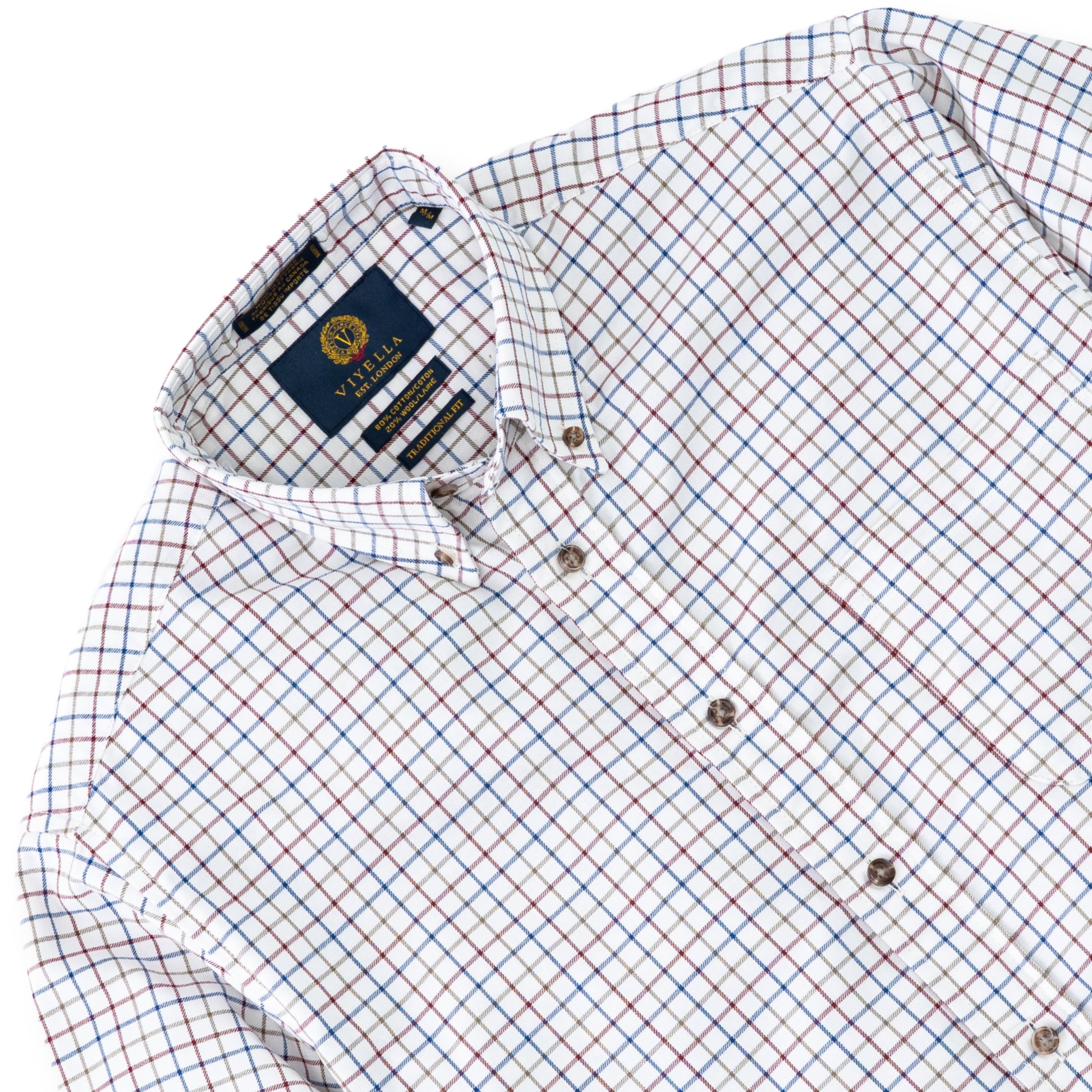 Men's Muted Multi Tattersall Viyella Shirt