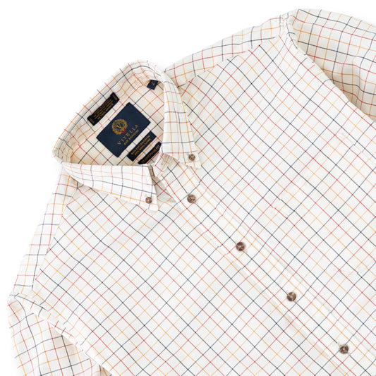 Men's Natural Tattersall Viyella Shirt