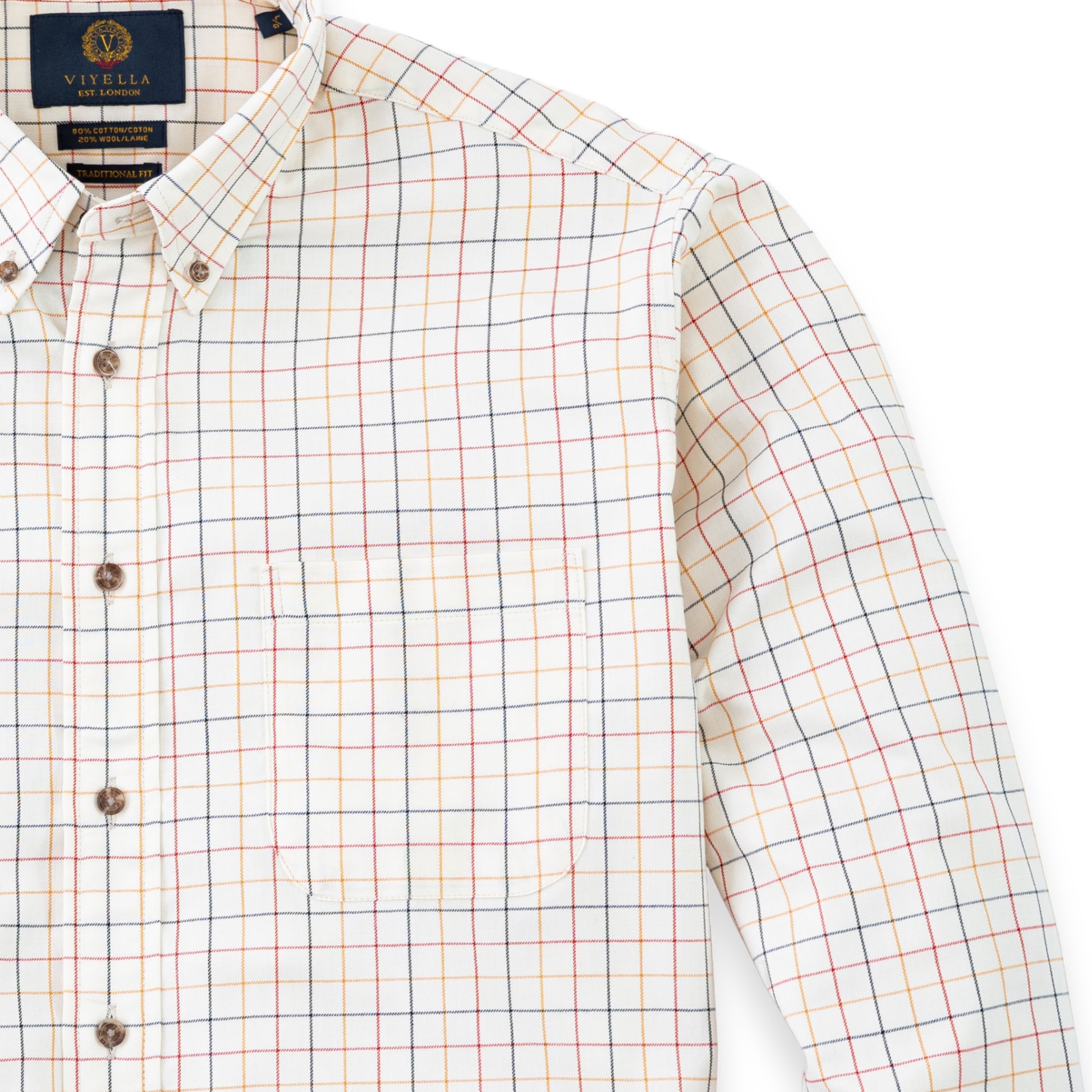 Men's Natural Tattersall Viyella Shirt