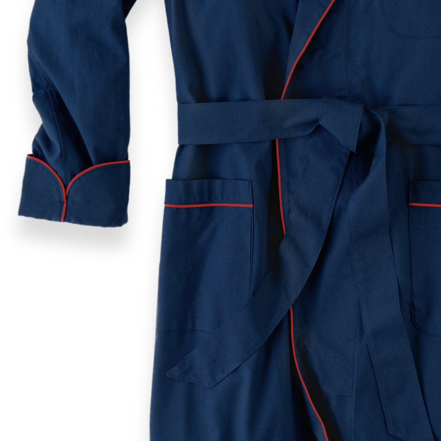 Men's Navy Viyella Robe