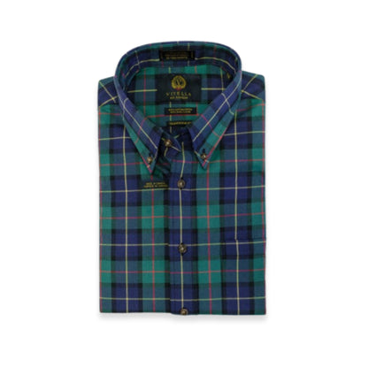 Men's Pine Plaid Viyella Shirt