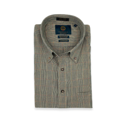 Men's Shiitake Check Viyella Shirt