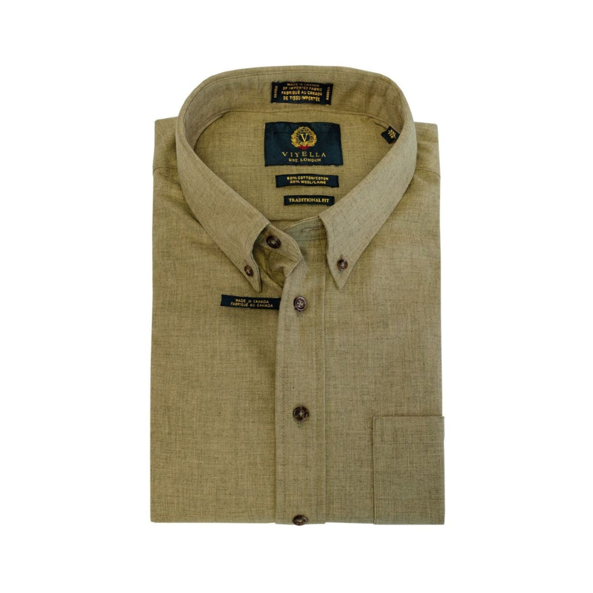 Men's Shiitake Viyella Shirt