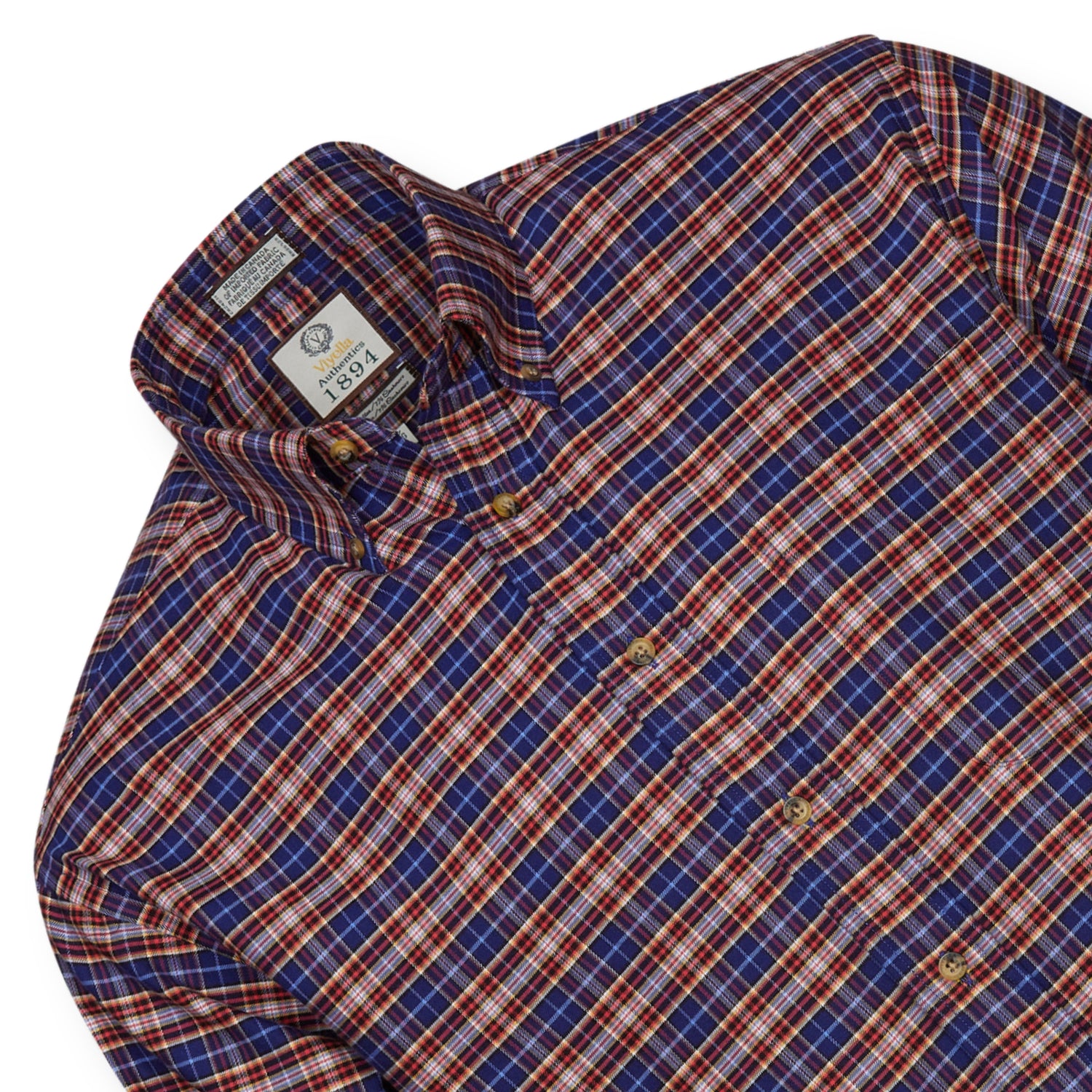 Men's Spice Plaid Luxury Blend Viyella Shirt