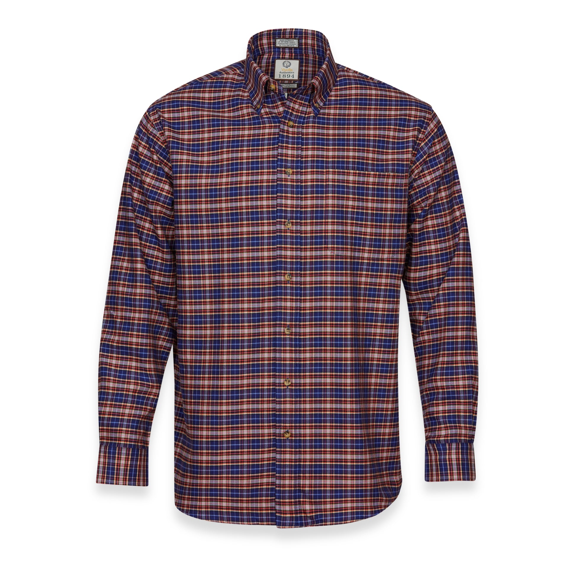 Men's Spice Plaid Luxury Blend Viyella Shirt