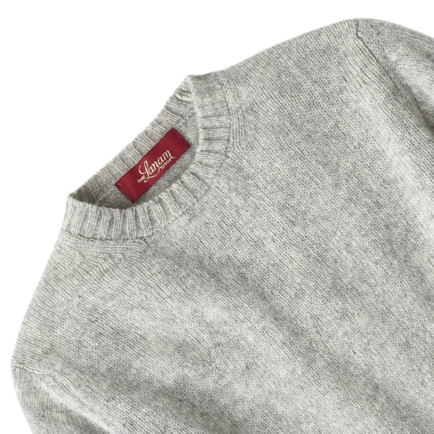 Men's Traditional Shetland Wool Crew Neck Sweater | Blazer Grey