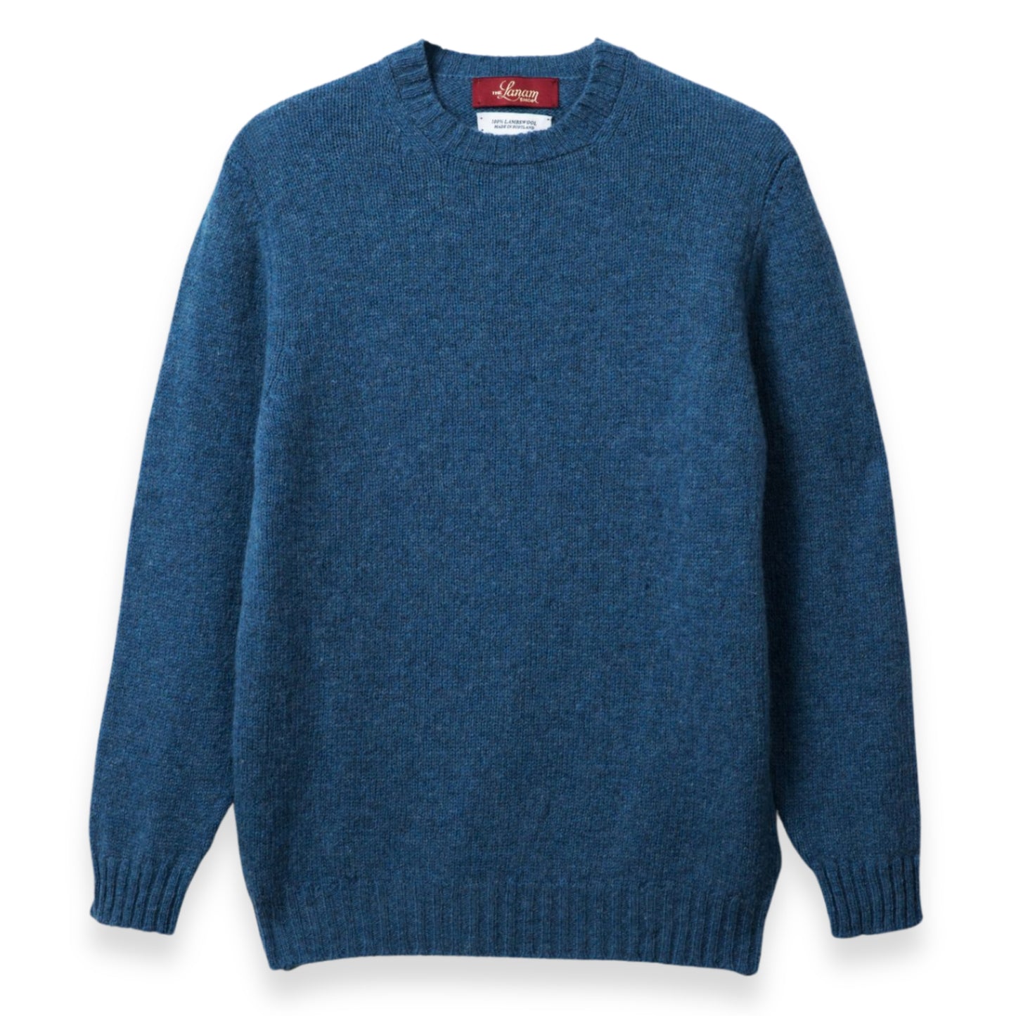 Men's Traditional Shetland Wool Crew Neck Sweater | Blueprint