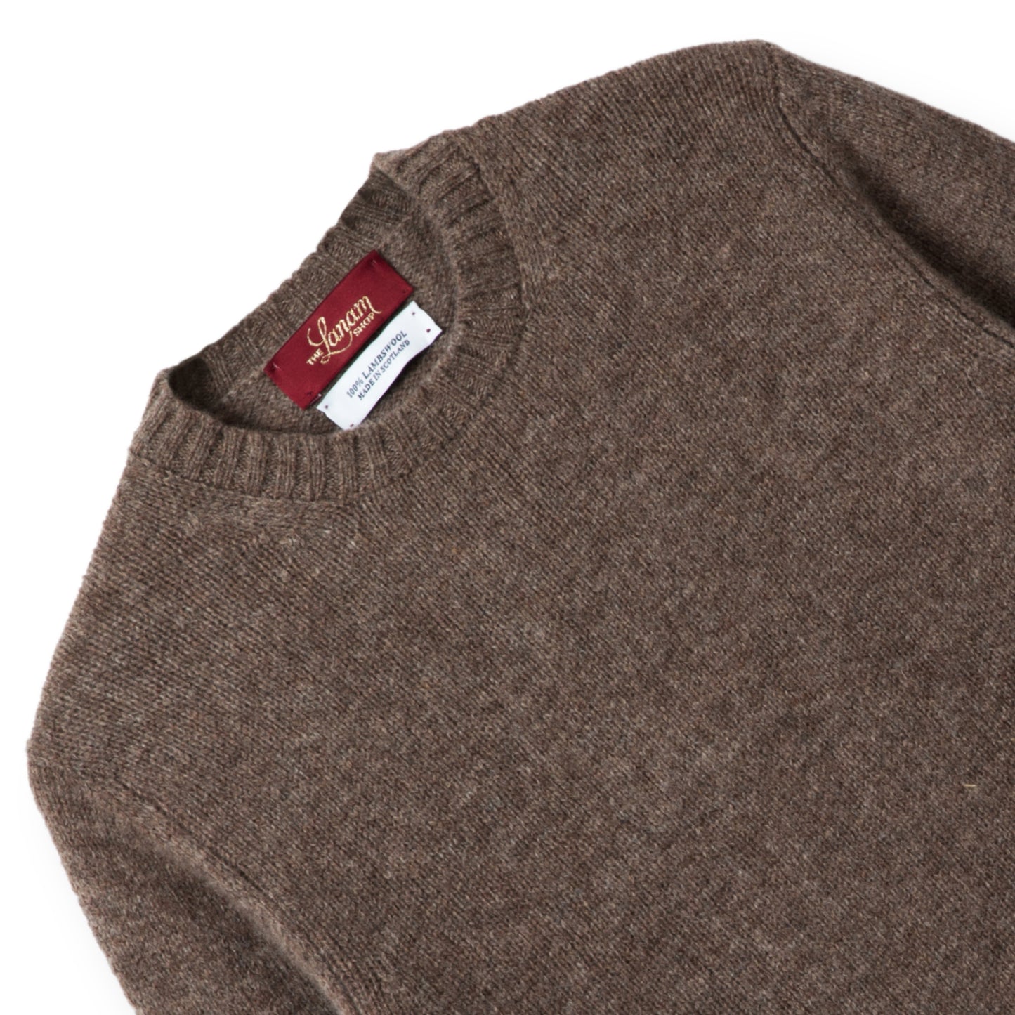 Men's Traditional Shetland Wool Crew Neck Sweater | Nutmeg