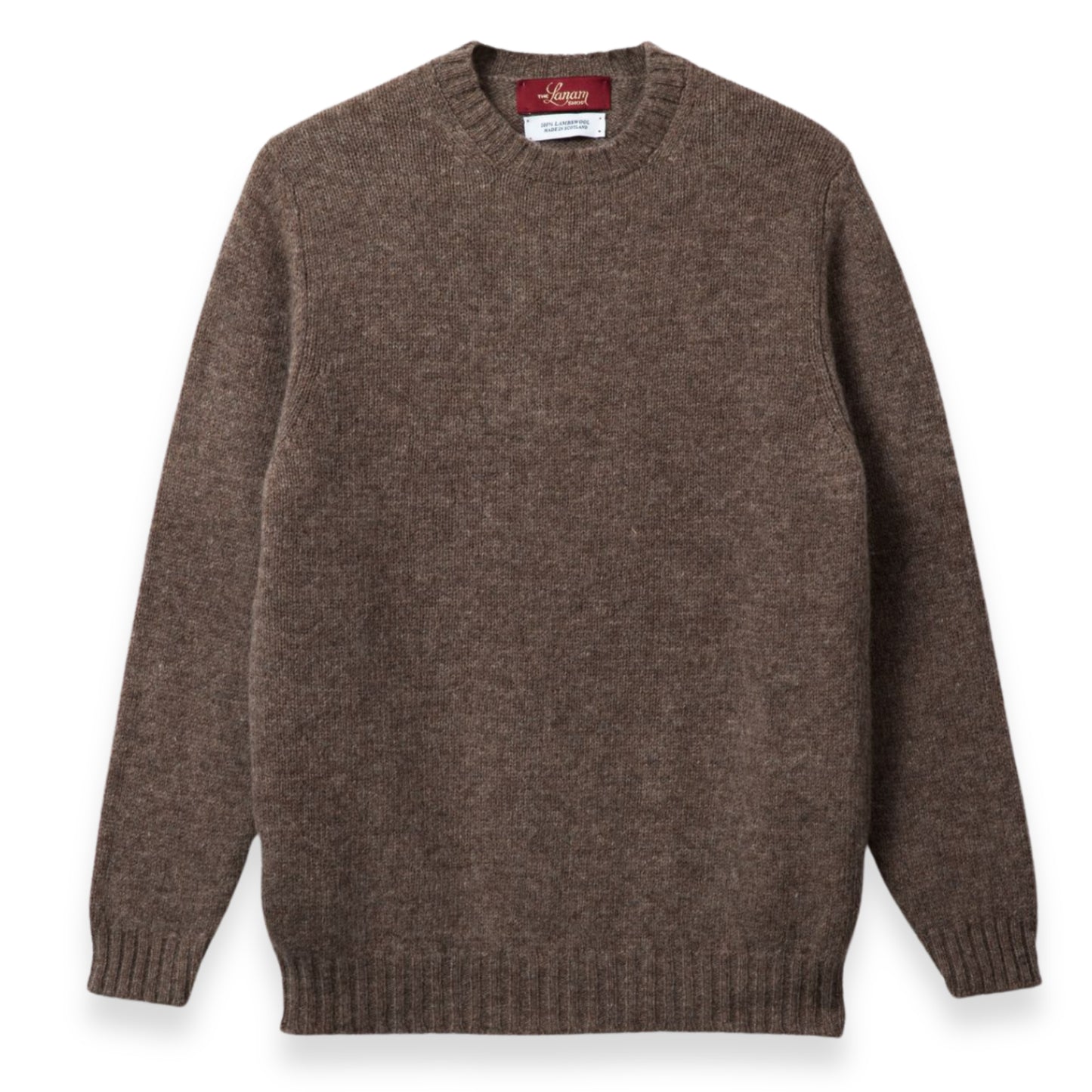 Men's Traditional Shetland Wool Crew Neck Sweater | Nutmeg