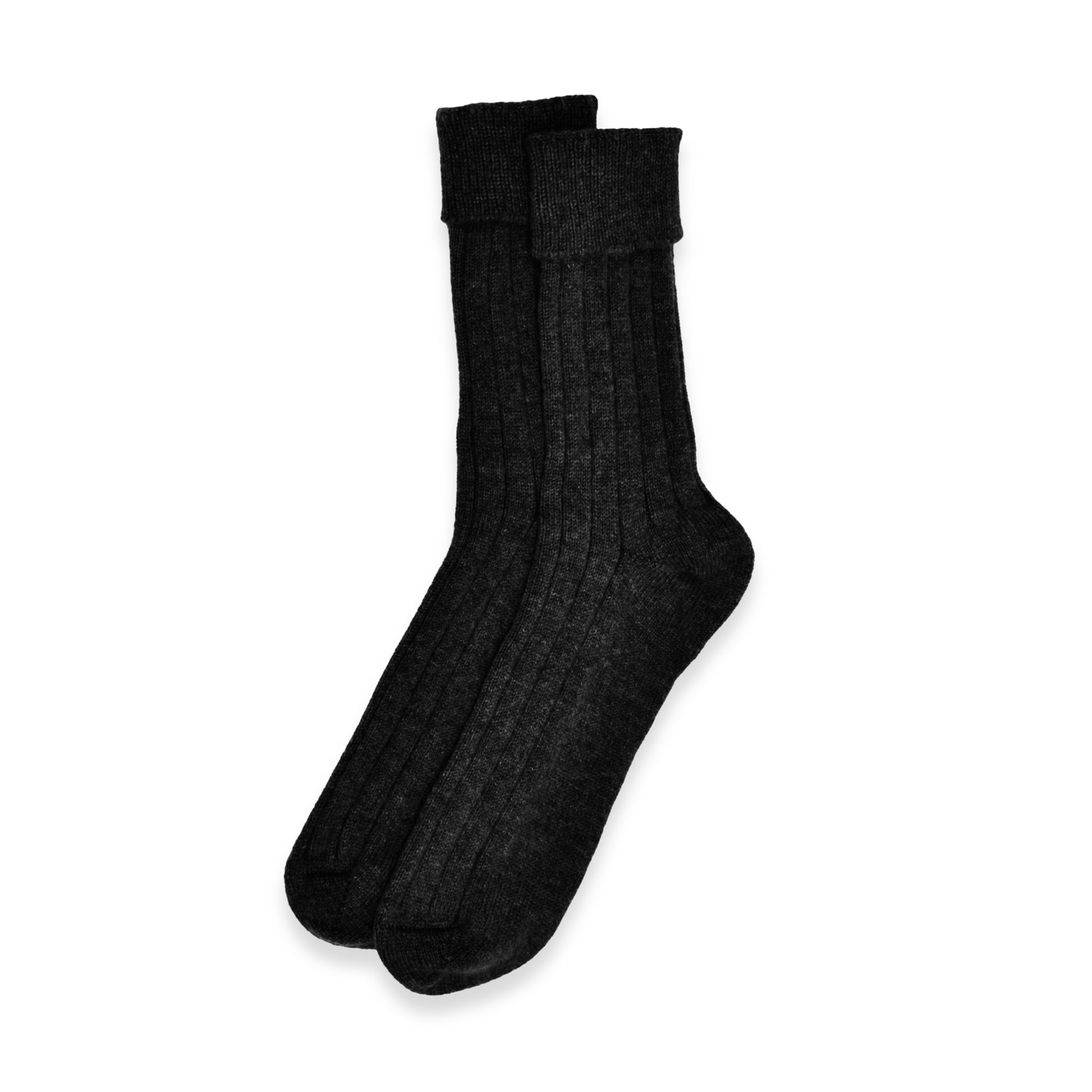 Men's Cashmere Socks in Black