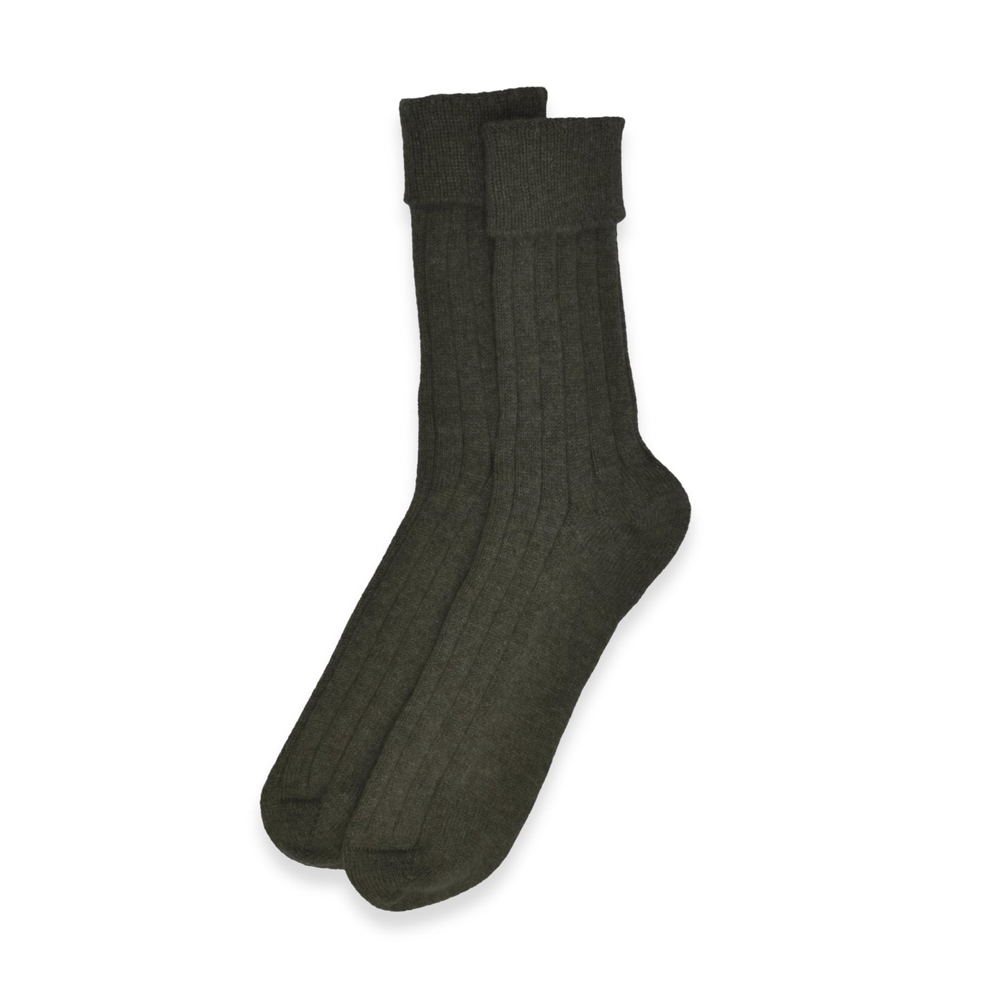 Men's Cashmere Socks in Loden Mix