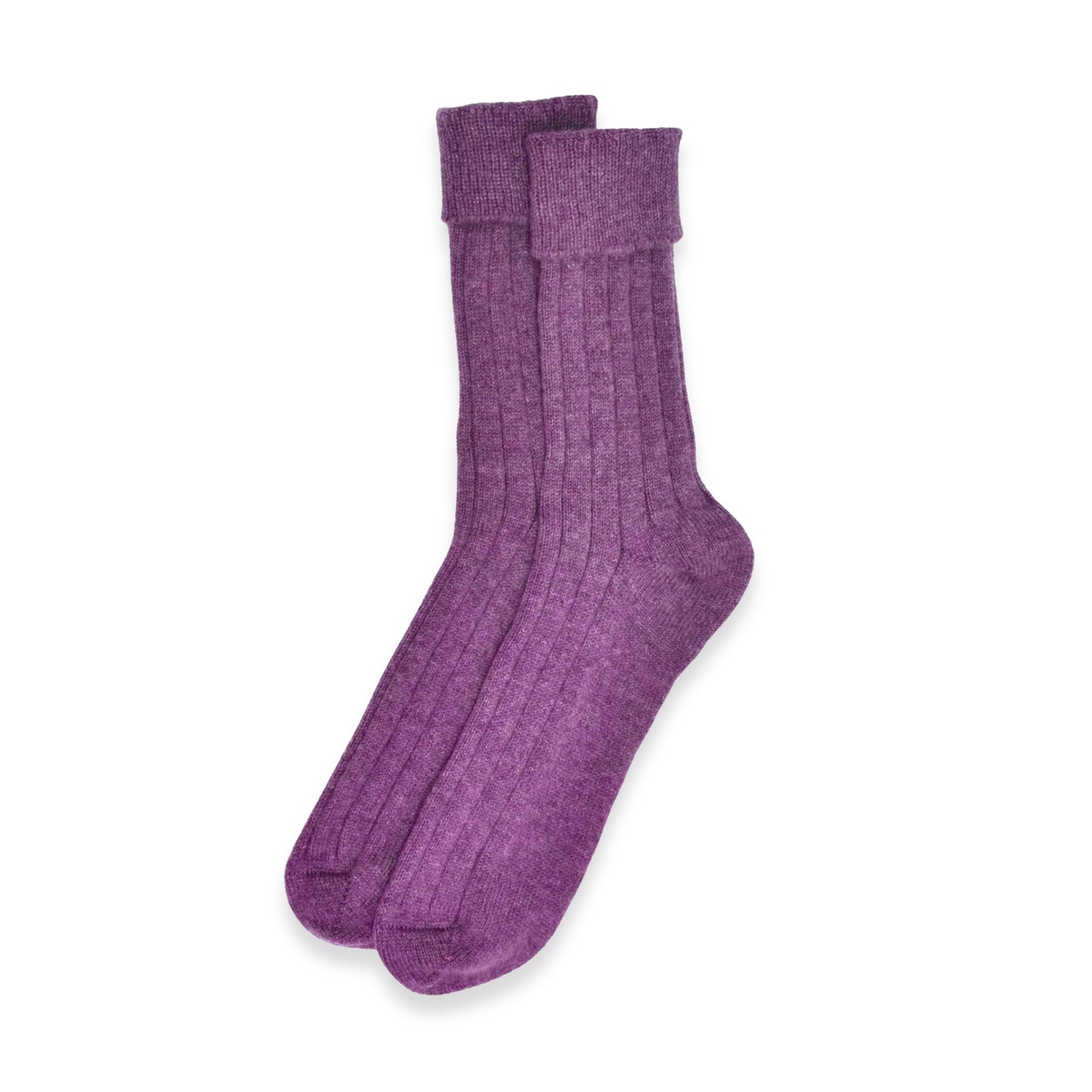 Men's Cashmere Socks in Loganberry