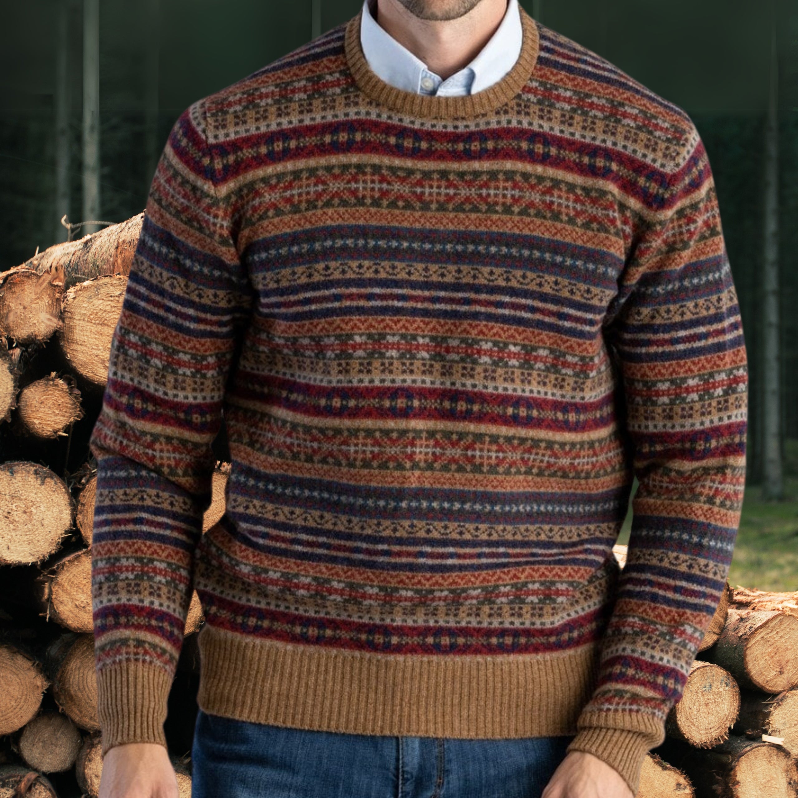 Men's Lambswool Sweaters From Scotland - The Lanam Shop