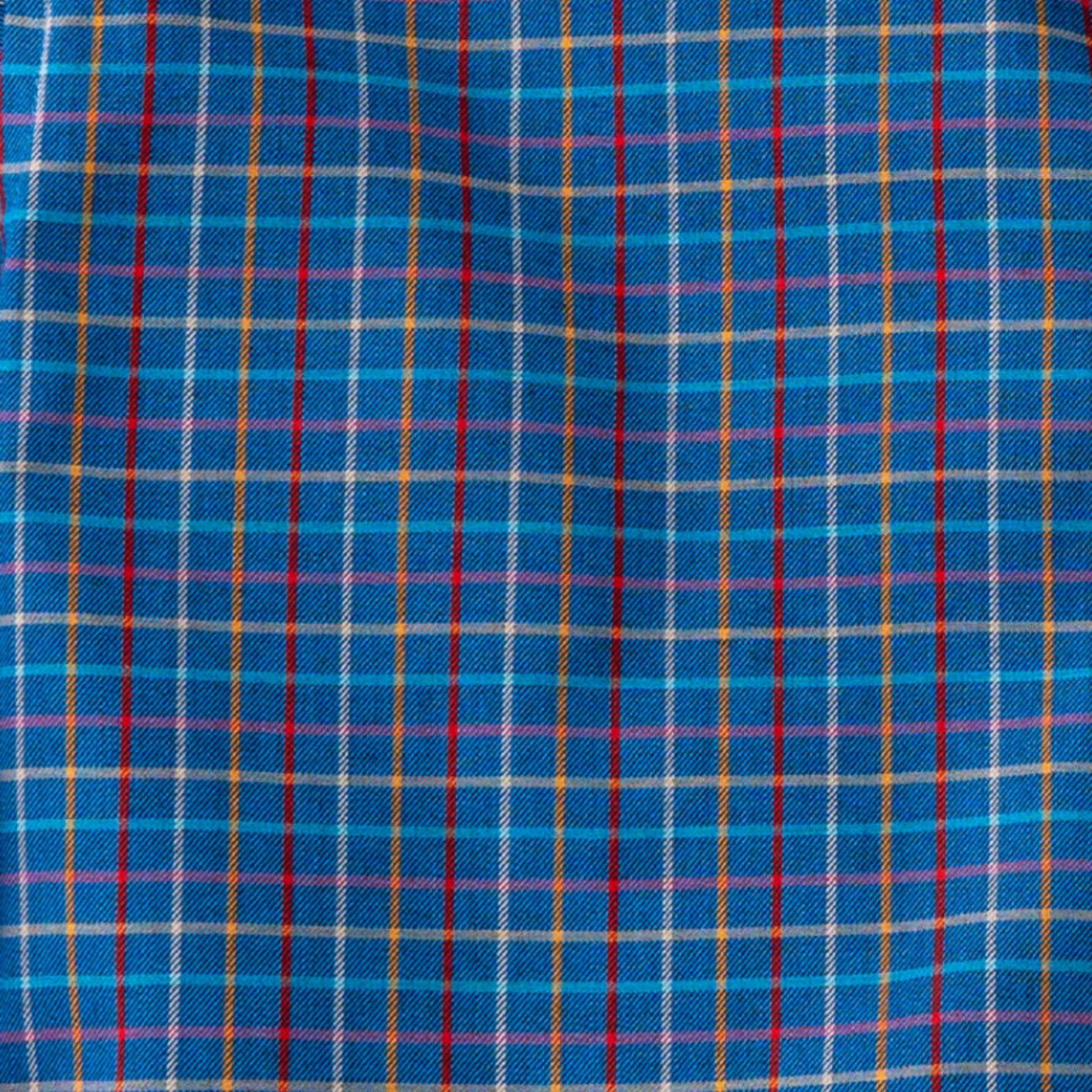 Men's Aqua Blue Tattersall Viyella Shirt