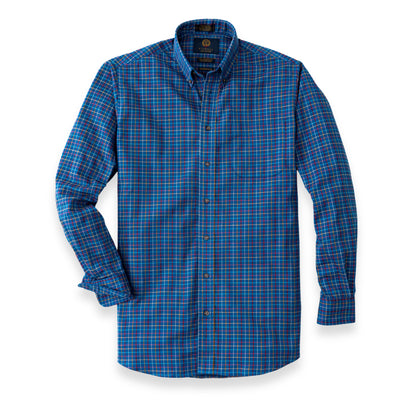 Men's Aqua Blue Tattersall Viyella Shirt