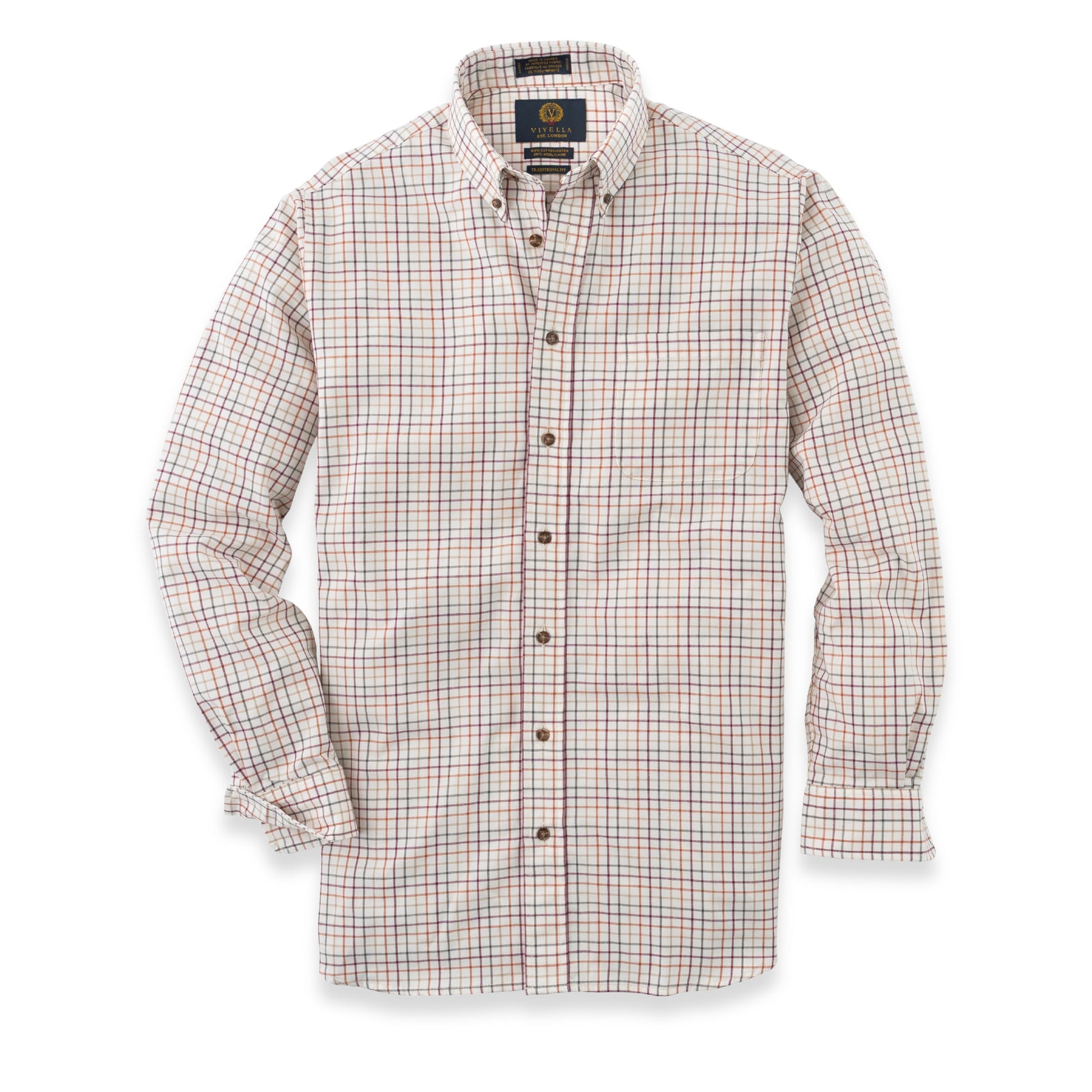 Men's Autumnal Tattersall Viyella Shirt