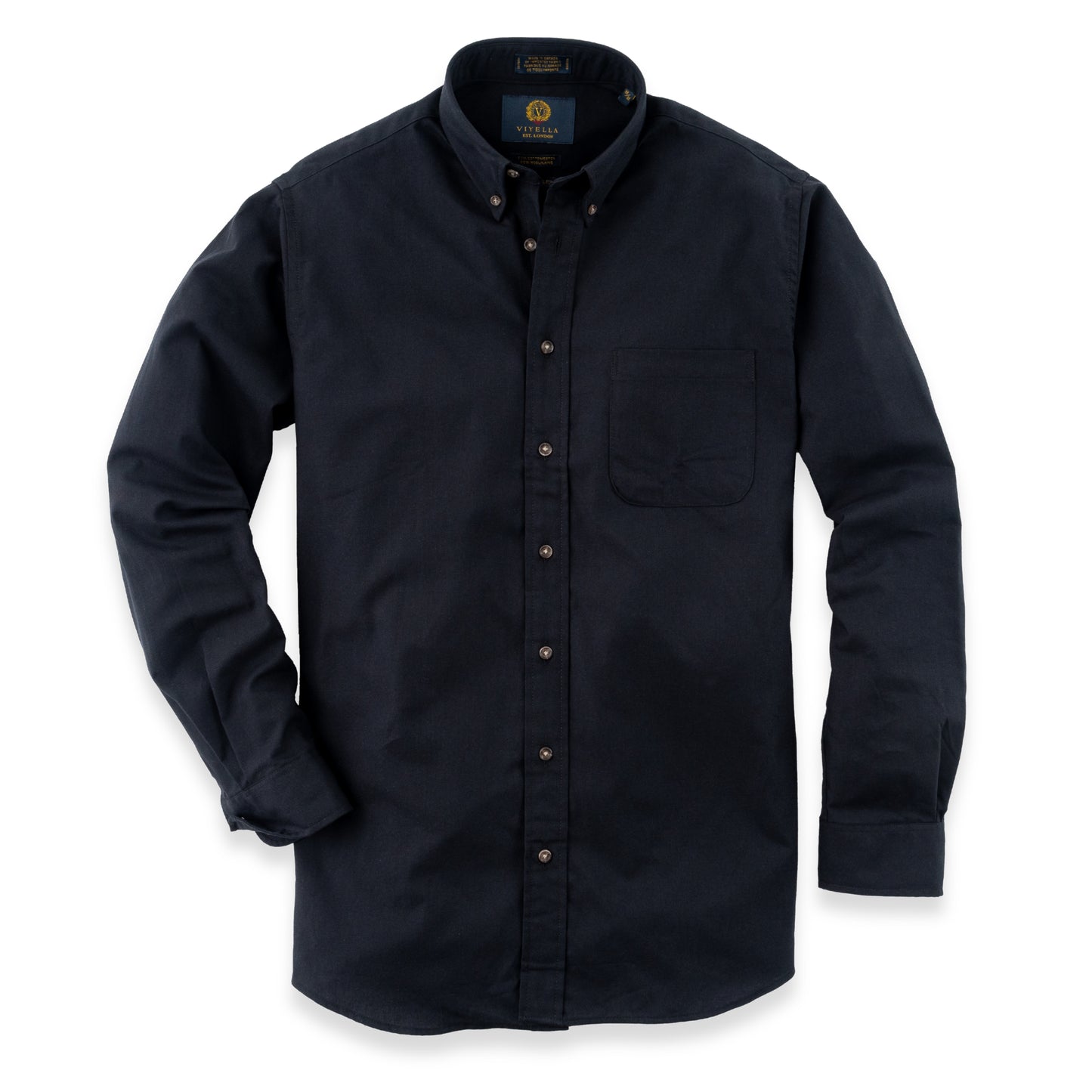 Men's Black Viyella Shirt