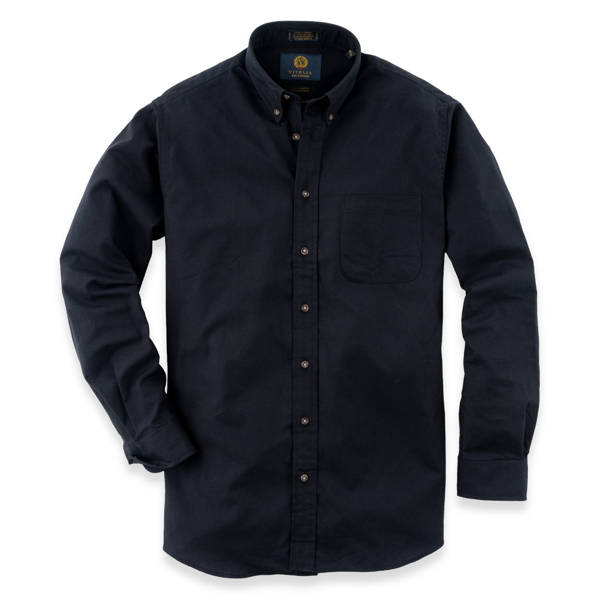 Men's Black Viyella Shirt