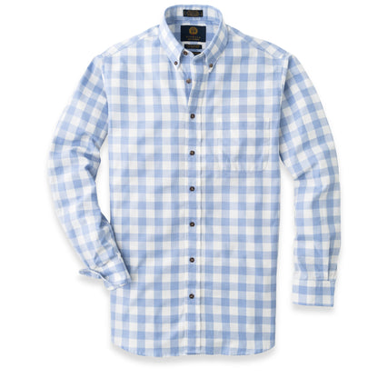 Men's Blue Buffalo Check Viyella Shirt