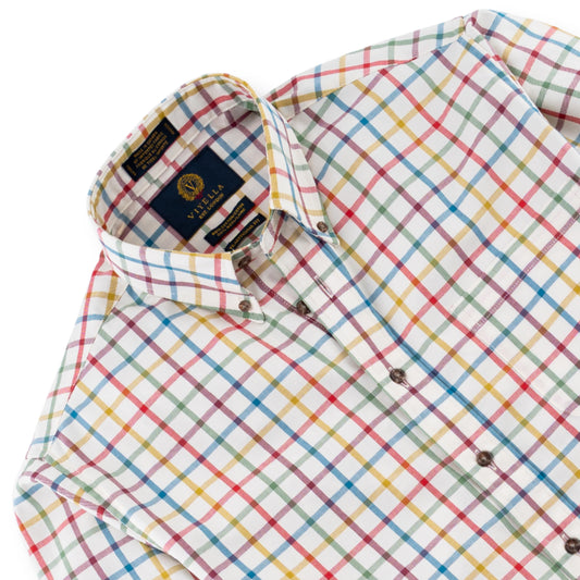 Men's Bright Large Tattersall Viyella Shirt