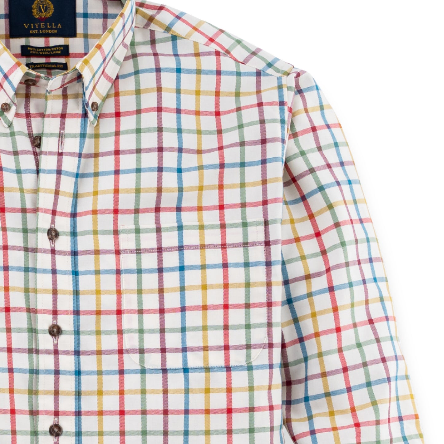 Men's Bright Large Tattersall Viyella Shirt