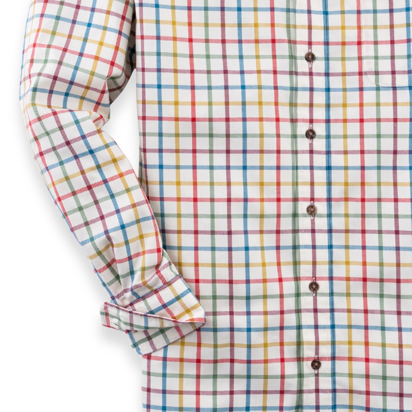 Men's Bright Large Tattersall Viyella Shirt