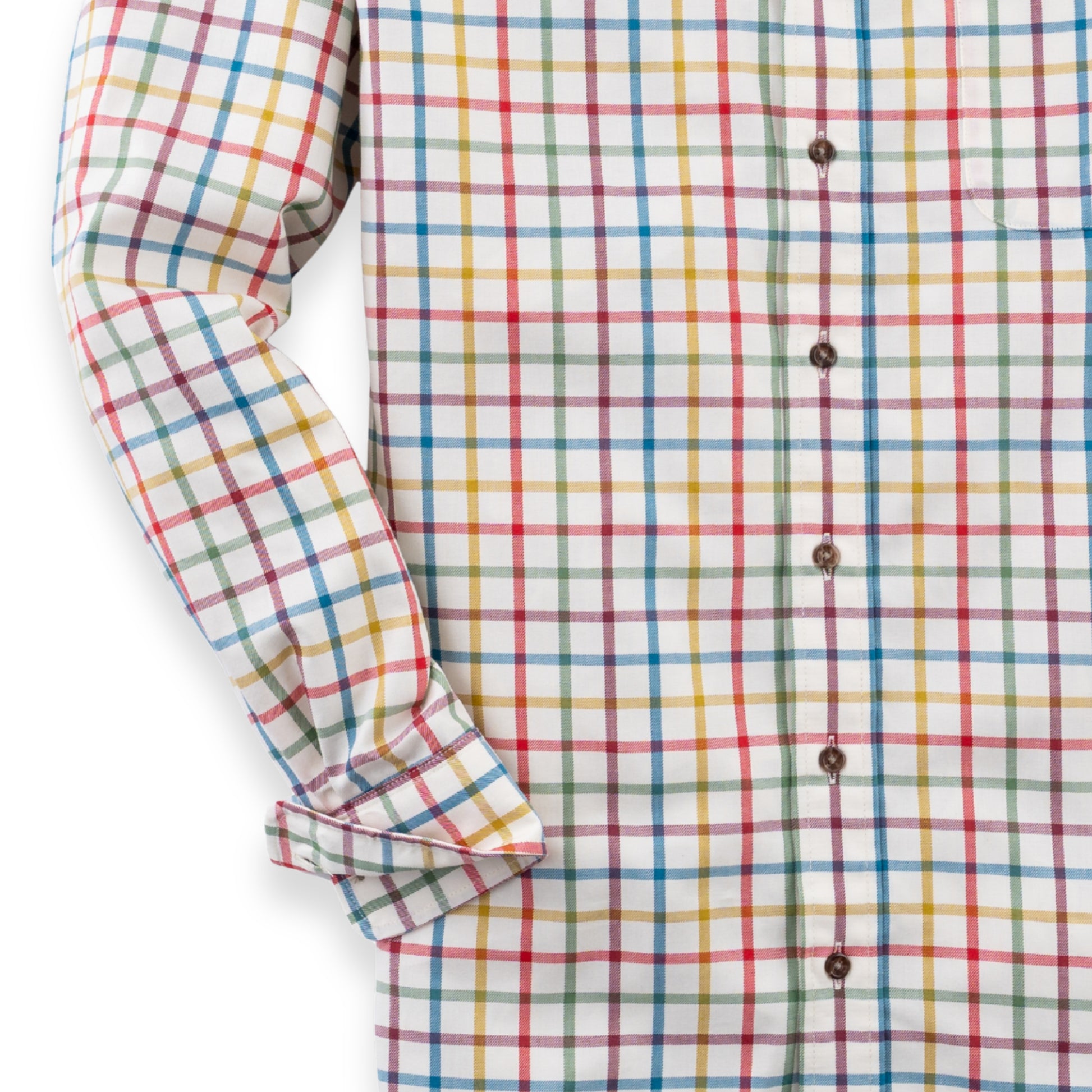 Men's Bright Large Tattersall Viyella Shirt
