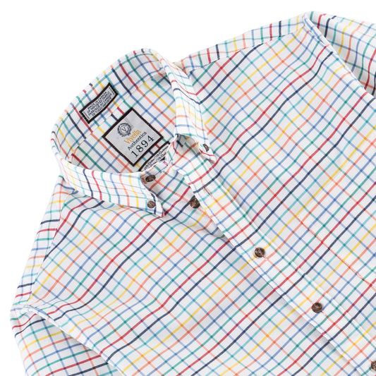 Men's Bright Tattersall Luxury Blend Viyella Shirt