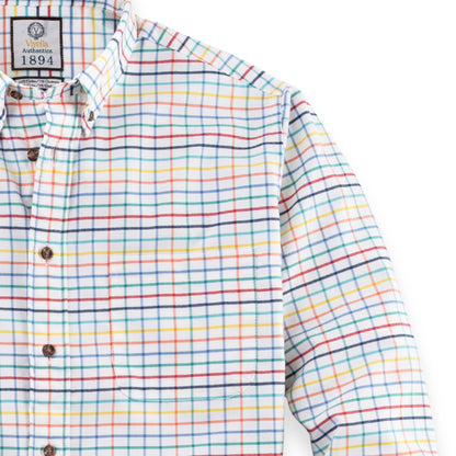 Men's Bright Tattersall Luxury Blend Viyella Shirt