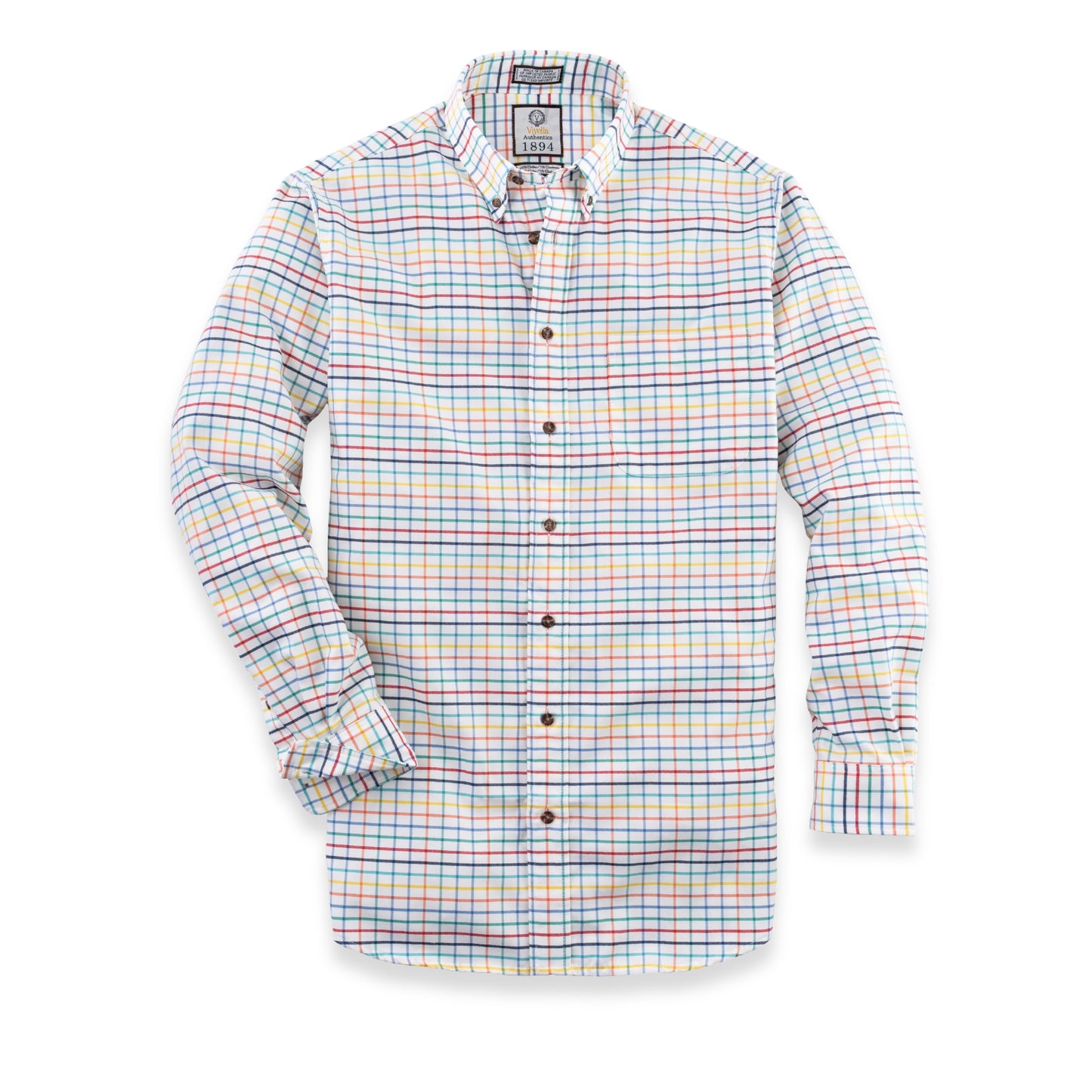Men's Bright Tattersall Luxury Blend Viyella Shirt