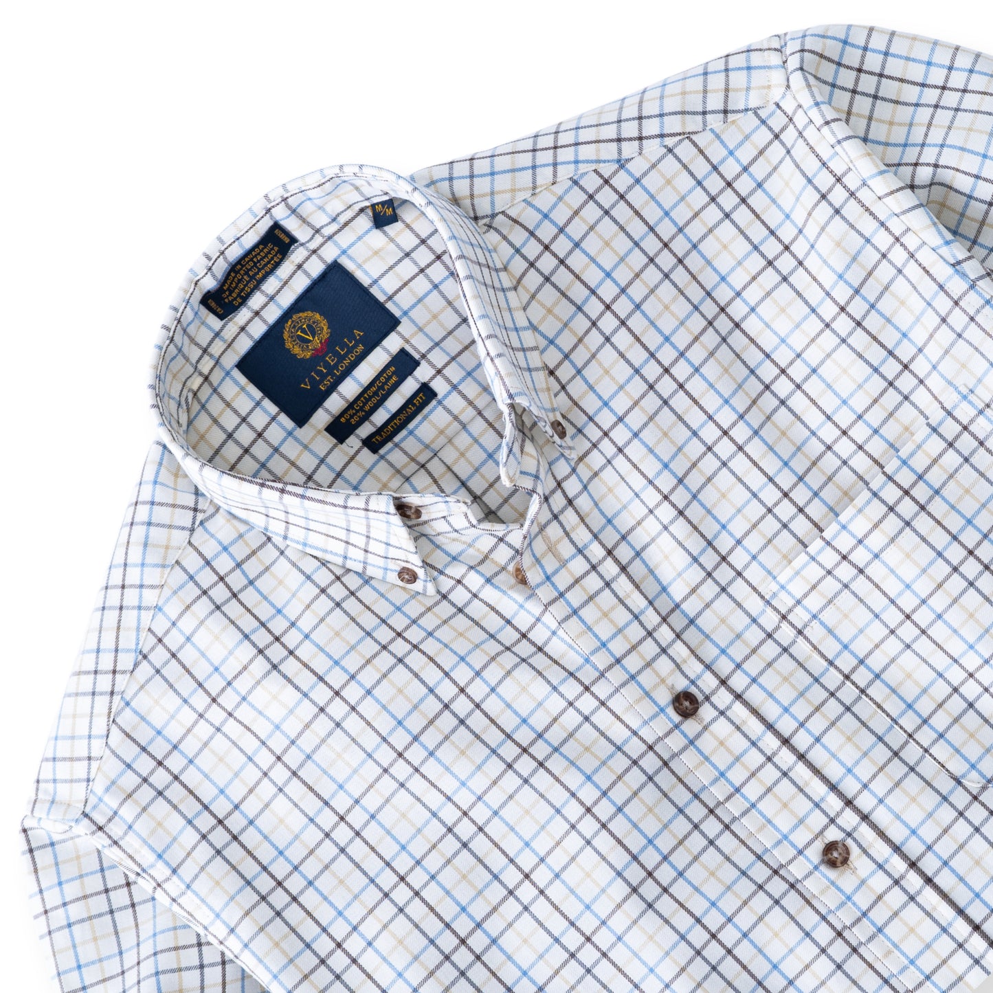 Men's Brown Tattersall Viyella Shirt