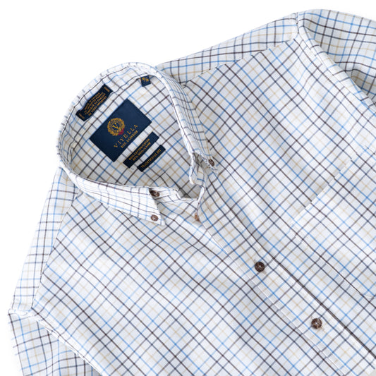 Men's Brown Tattersall Viyella Shirt