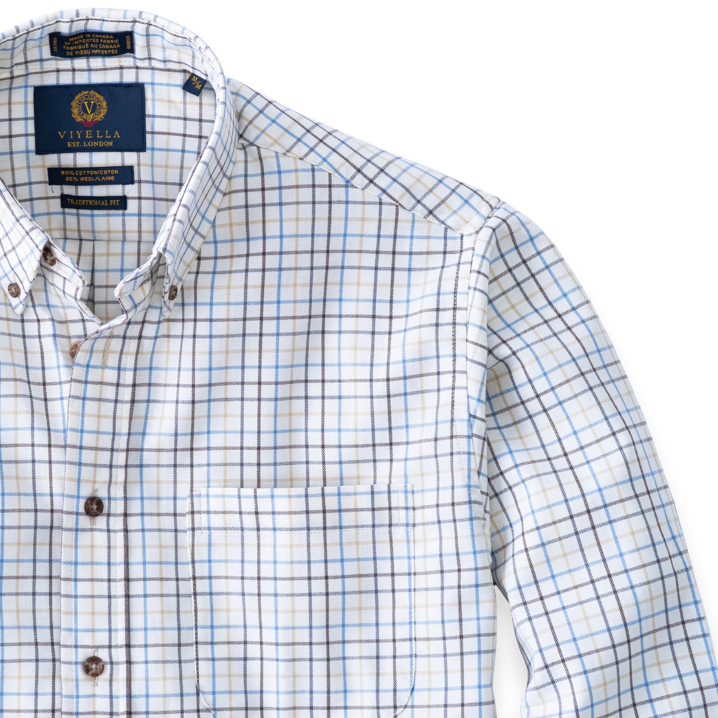 Men's Brown Tattersall Viyella Shirt