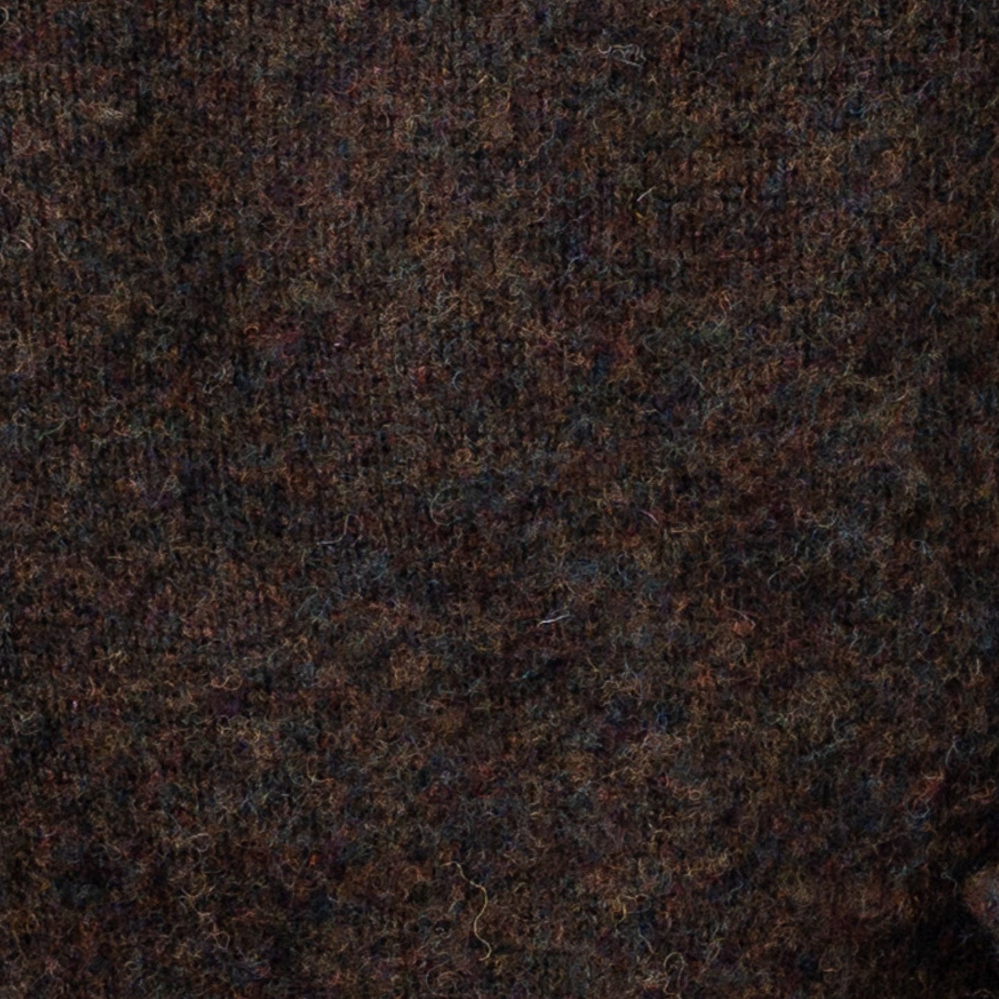 Men's Brushed Shetland Wool Cardigan | Carob Brown