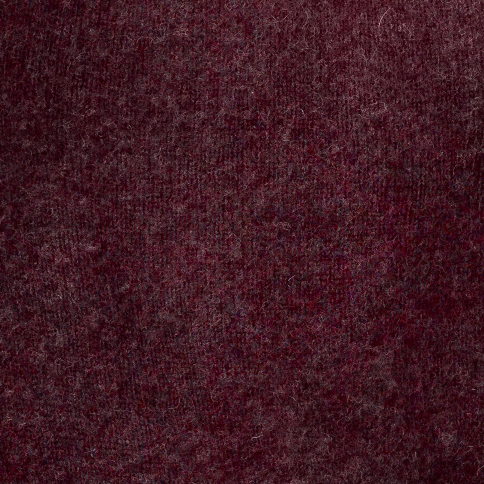 Men's Brushed Shetland Wool Crew Neck Sweater | Beetroot Red