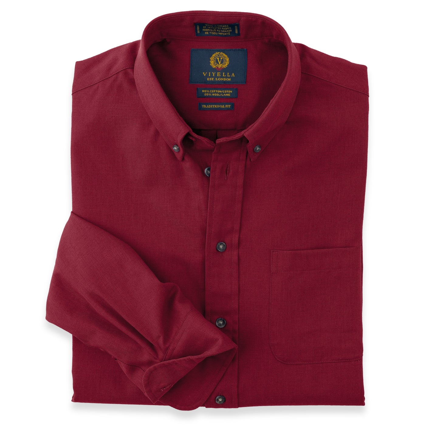 Men's Burgundy Viyella Shirt