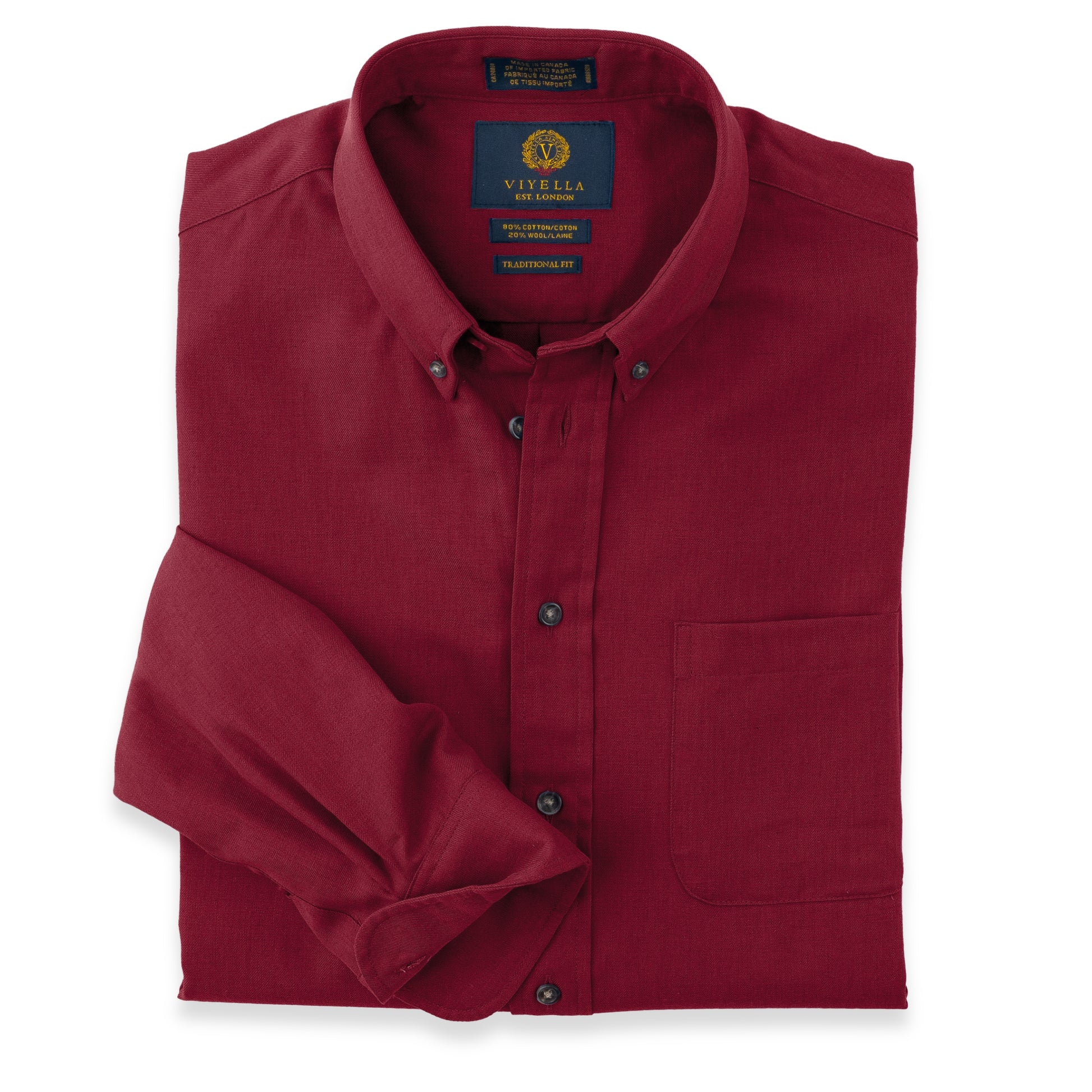 Men's Burgundy Viyella Shirt