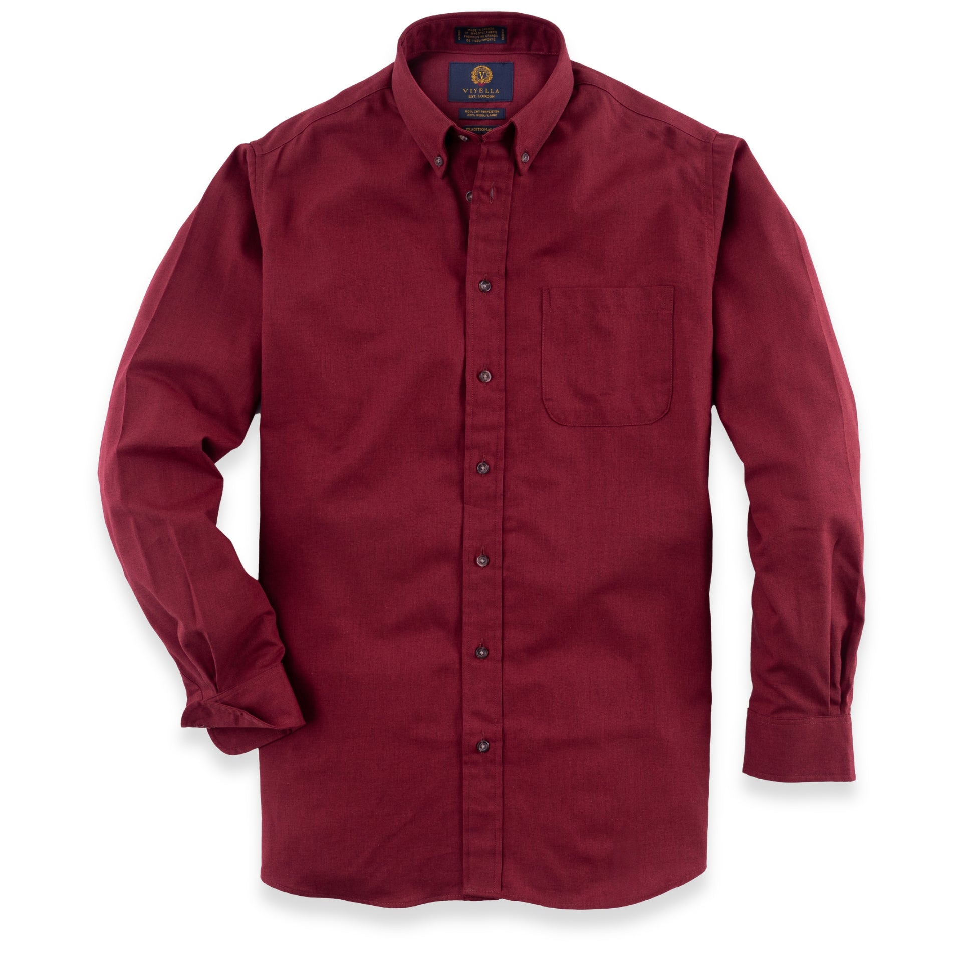 Men's Burgundy Viyella Shirt