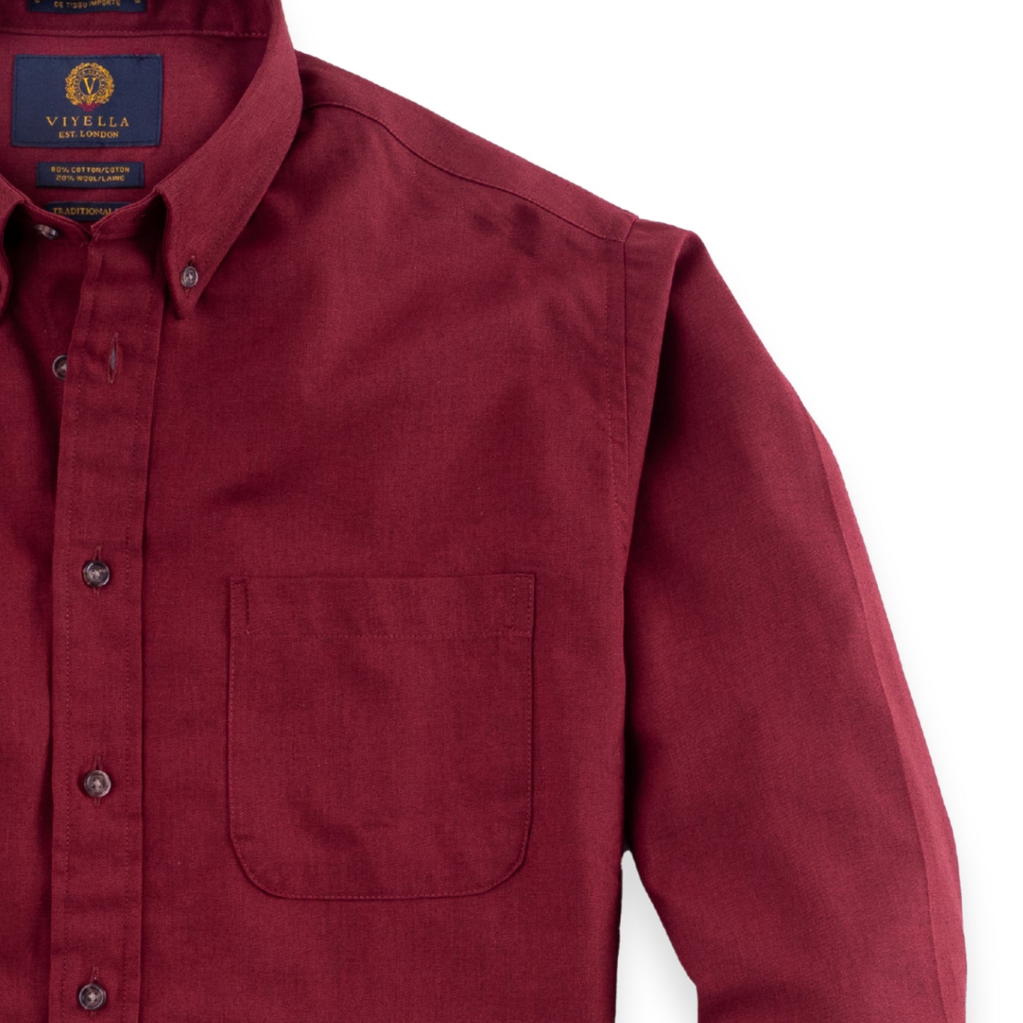 Men's Burgundy Viyella Shirt