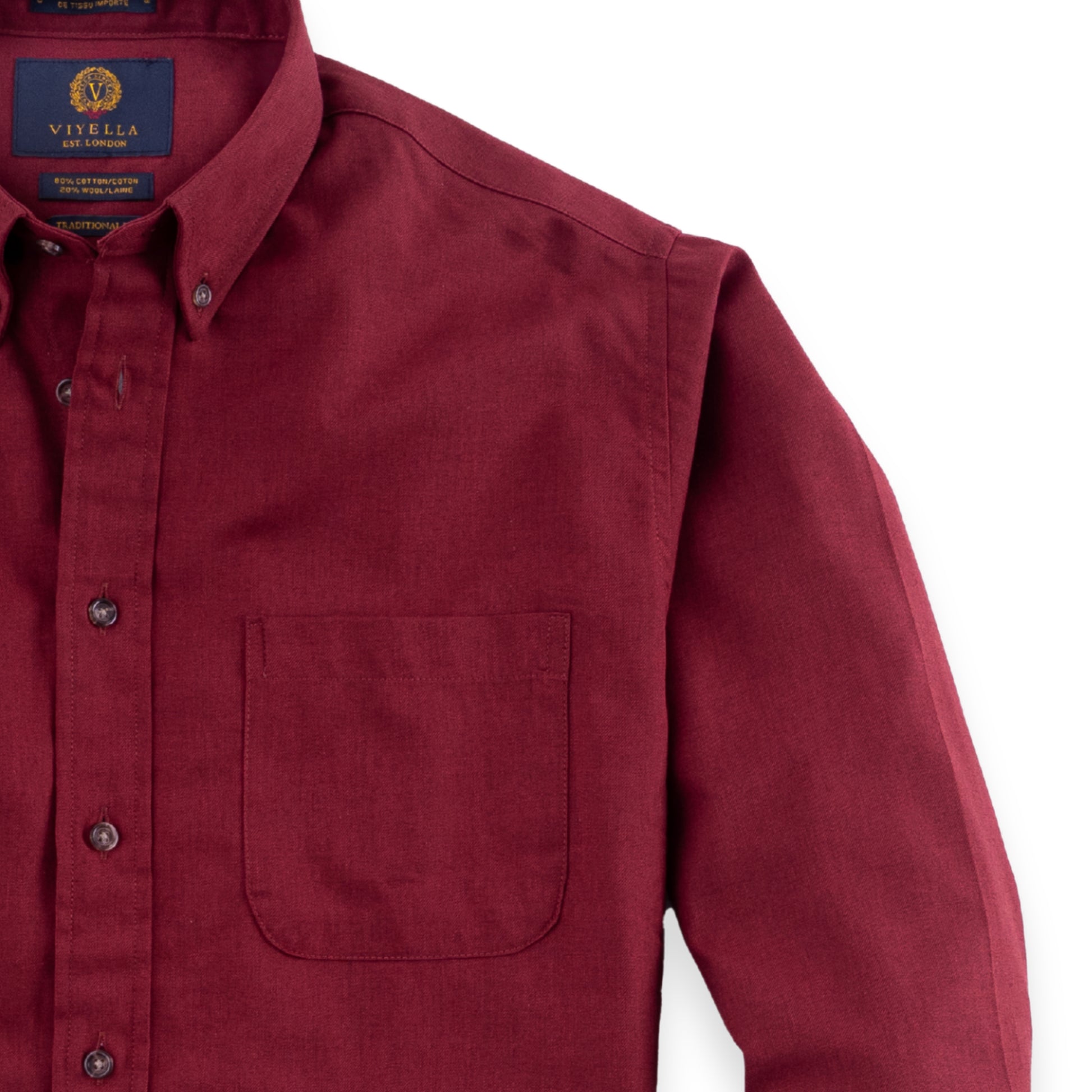 Men's Burgundy Viyella Shirt