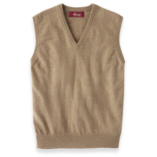 Men's Camel Hair Sweater Vest | The Lanam Shop