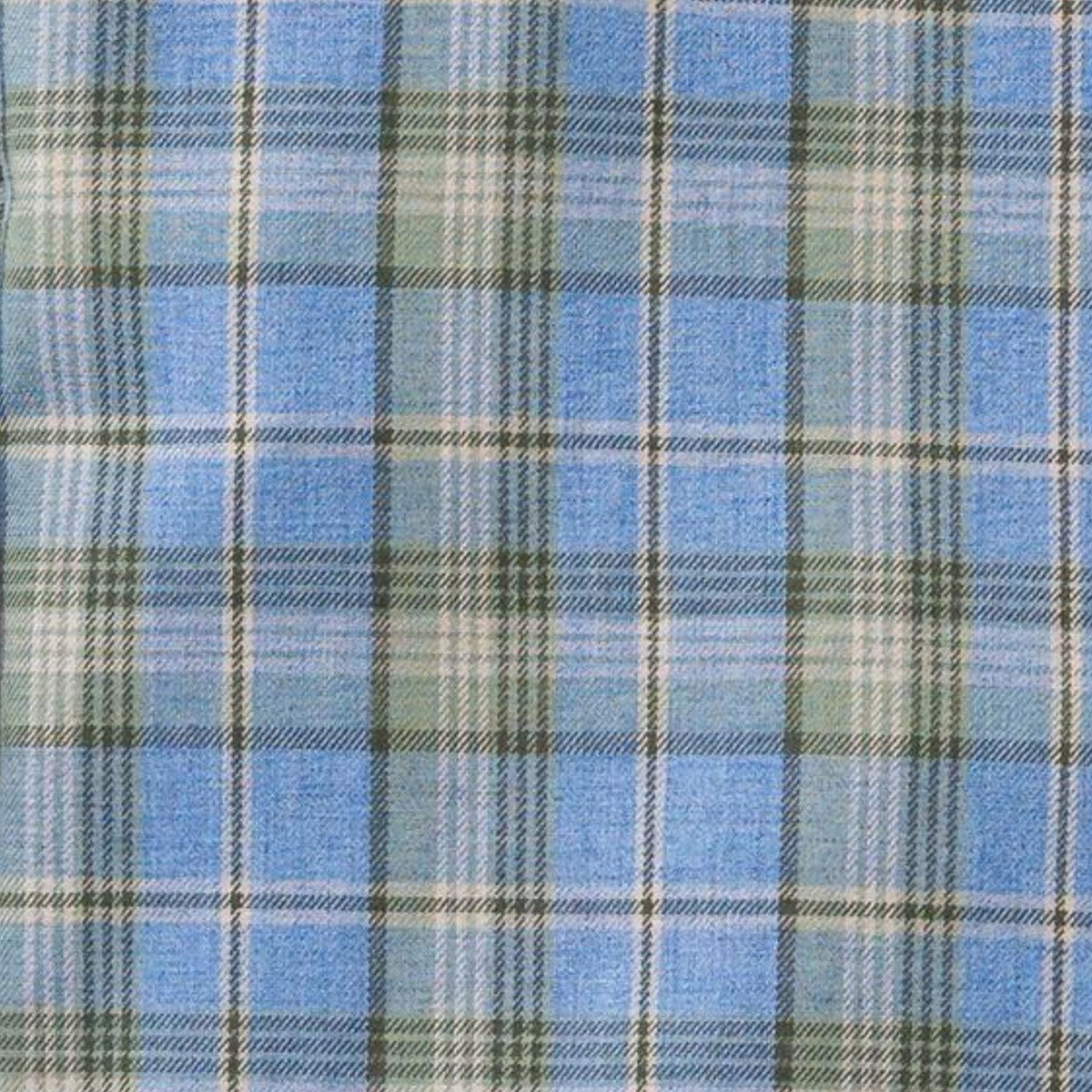 Men's Chambray Blue Plaid Viyella Shirt