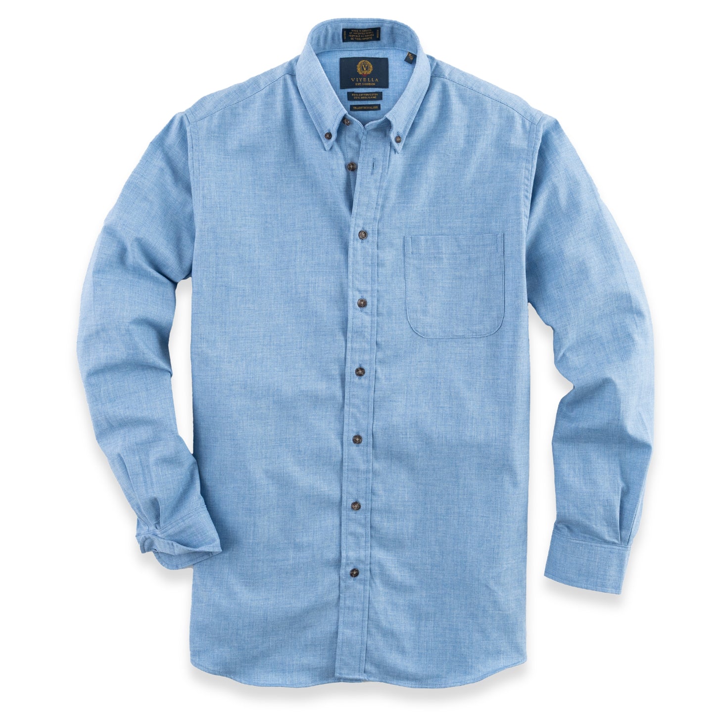 Men's Chambray Blue Viyella Shirt