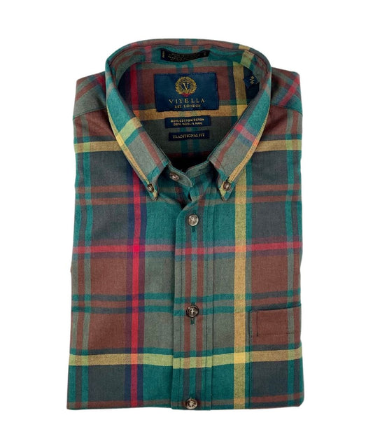 Men's Ontario Tartan Viyella Shirt