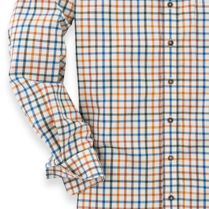 Men's Cream Large Tattersall Viyella Shirt